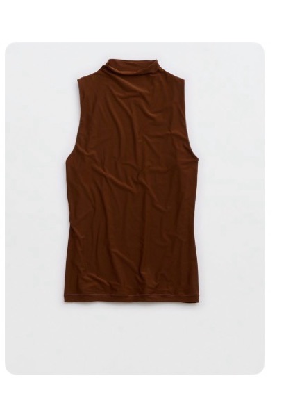 Smoothez By Aerie Mock Neck Sleeveless Top | M